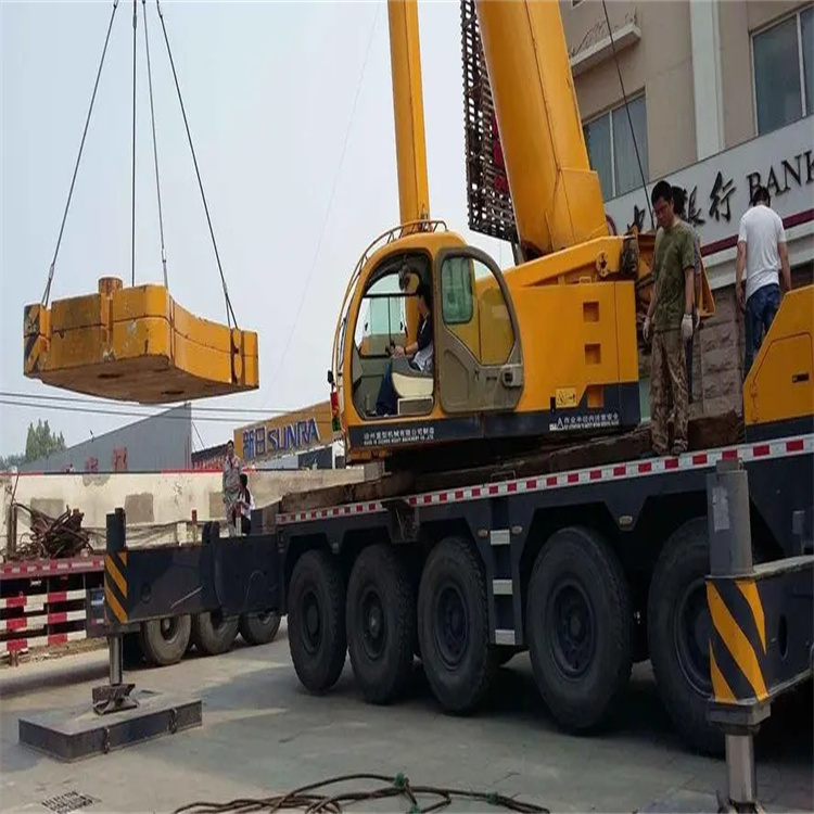 上蔡当地吊车出租|机器吊装|75吨|工厂搬迁服务